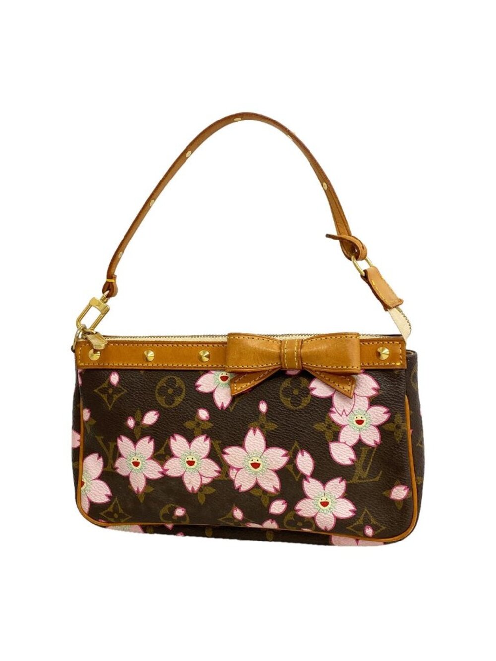 Louis Vuitton Pouch Monogram Cherry Blossom Takashi Murakami Collaboration